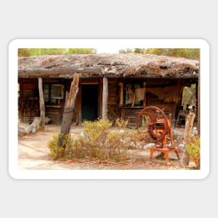 Australian Heritage Town Trappers Hut Sticker